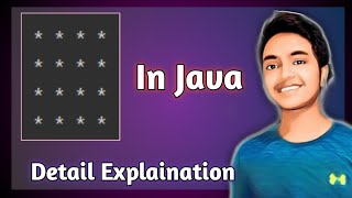 Detailed Square star pattern in Java || java star pattern || java number patterns || java programming Information