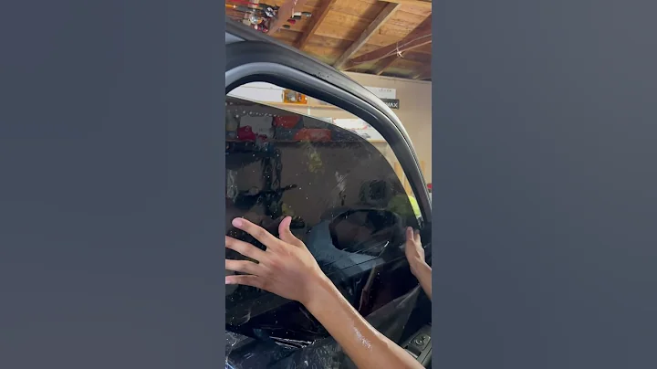 5% window tint✅ #tint #cartint #asmr #automobile #tinting #auto #windowtint #youtubeshorts