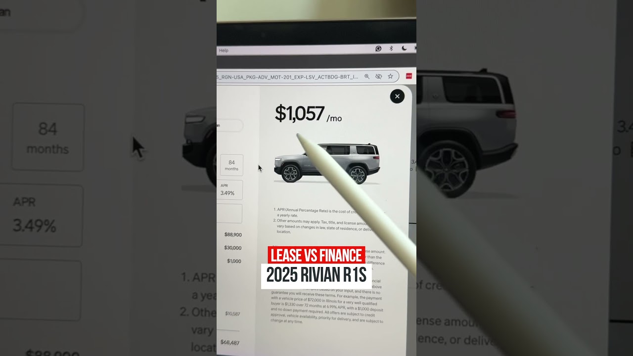 Lease vs Finance - Rivian R1S