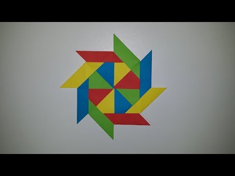 Kağıttan Gelişmiş Ninja Yıldızı Transforming Ninja Star