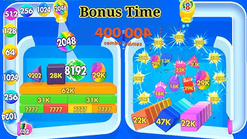 Bounce Merge | bounce and collect in bounce Merge 2048 impossible score 20488196 ( 2048, 4096, 8192