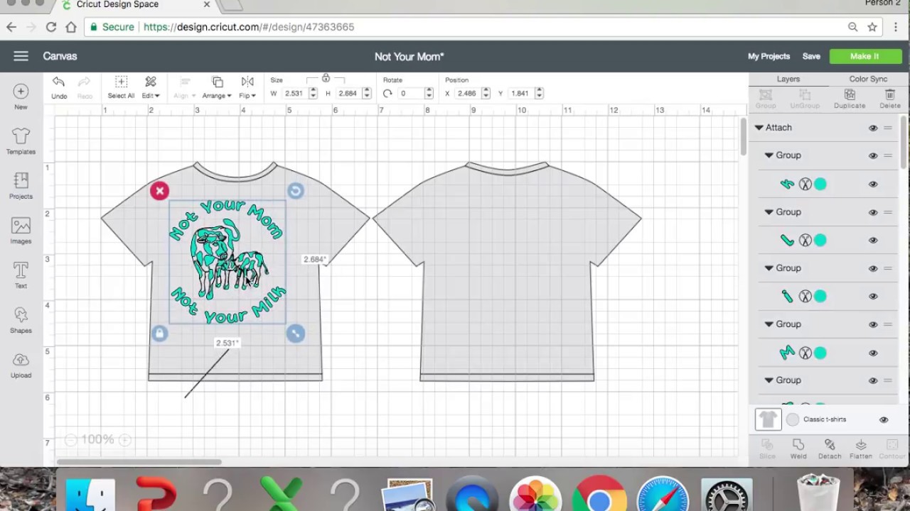 How To Size Decals To Fit Onto Shirts - YouTube