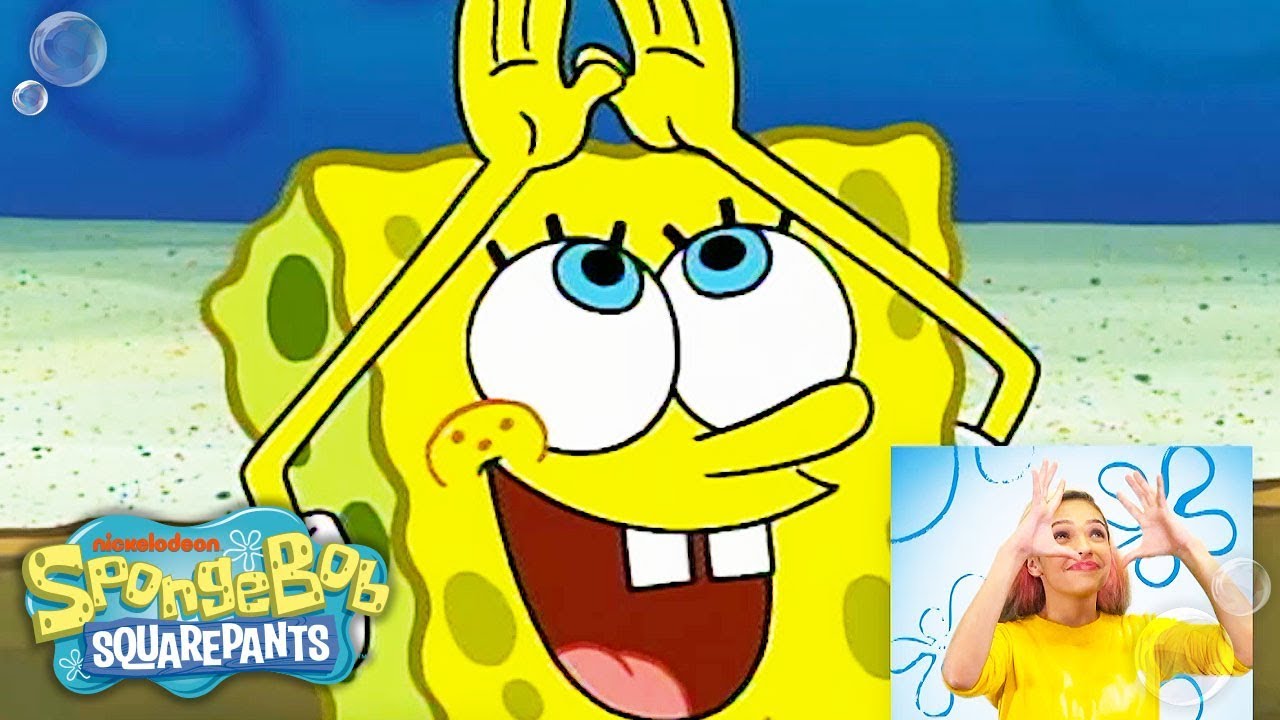 ⁣SpongeBob in ASL!