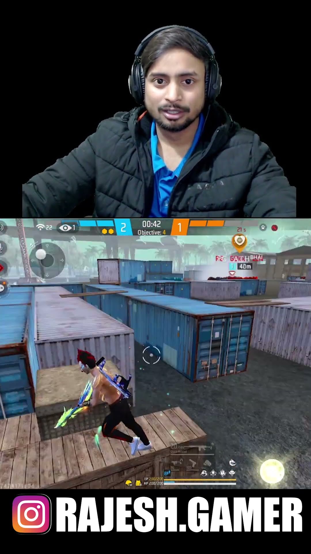 1VS4 IMPOSSIBLE WITH RG GAMER ?? EASY PEASY BRO ?✌ PARAFAL EASY GAMEPLAY ?☠