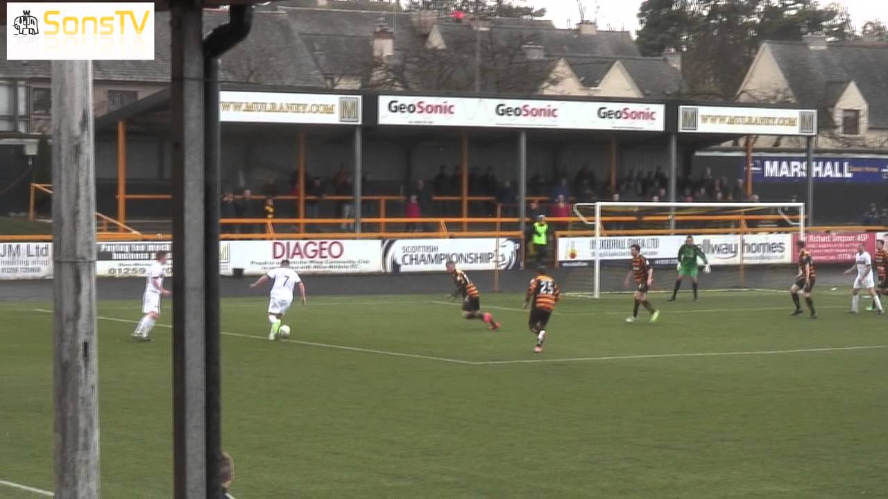Alloa Athletic FC v Dumbarton FC 11th April 2015 football score
