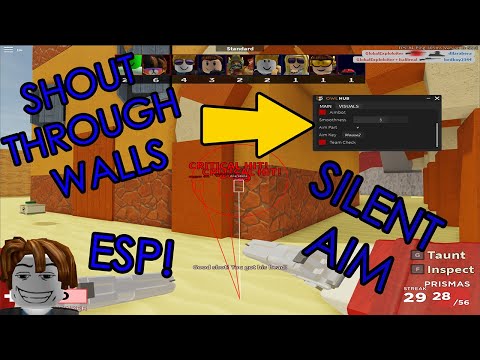 Roblox New Aimbot Esp Hack Script Arsenal Silent Aim Wallbang Youtube - esp for roblox roblox codes from live streams