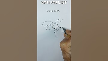 Alphabet "V" Signature design | #signature #shorts #short #shortvideo