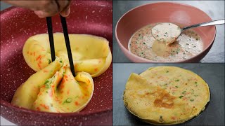 Egg Vegetable Crepe Recipe | Easy Breakfast Recipe | Egg Crepe Recipe | N'Oven Foods