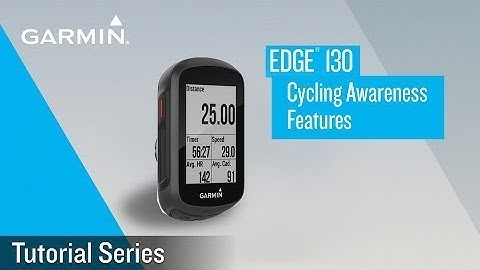 Tutorial   Edge 130  Cycling Awareness Features