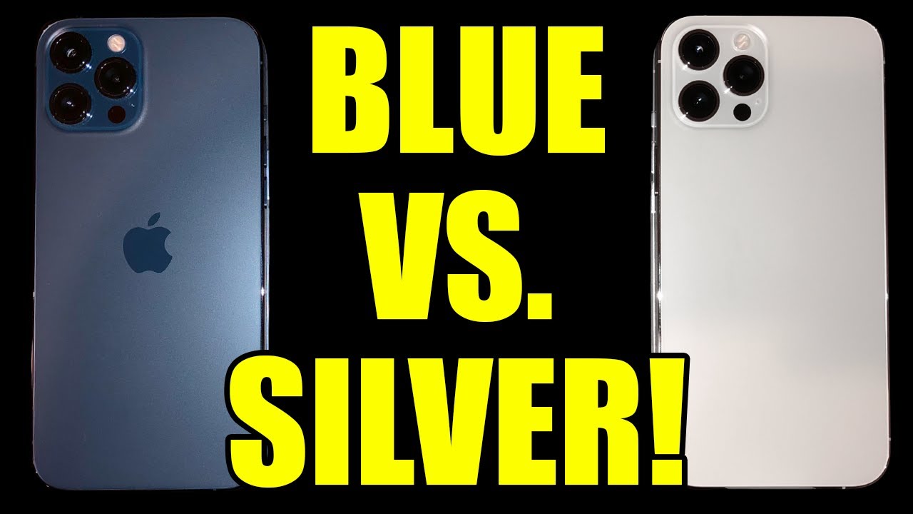iPhone 12 Pro Max Color Comparison // Blue vs. Silver! - YouTube