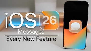 iOS 26 - Every New Apple iMessage Feature
