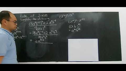 SUBTOPIC 1.3: INDICES, SURDS AND LOGARITHMS (PART 3/24)
