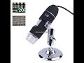 USB 8 LED Digital 50-500X Microscope