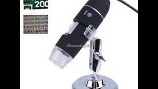 USB 8 LED Digital 50-500X Microscope