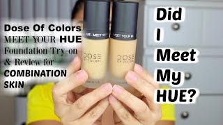 Dose Of Colors MEET MY HUE FOUNDATION TRY-ON & REVIEW screenshot 4