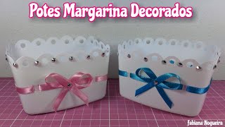 Potes de Margarina Decorados