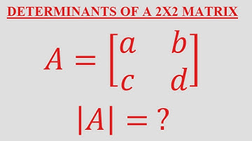 Determinants of a 2x2 Matrix || Matrices Class 12 || Singular Matrix || Non-Singular Matrix