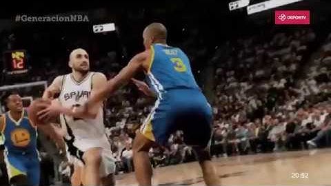 Manu Ginobili y su movimiento marca registrada: el "Eurostep"