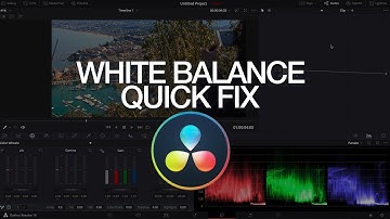 White Balance Quick Fix - DaVinci Resolve 16