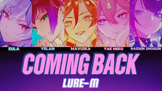Lure-M Coming Back Color Coded Lyrics Engromhan Genshin Impact Hoyofair