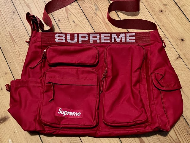 Supreme SS23 Field Messenger Bag (red) - YouTube