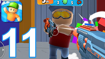Stumble Guys - Gameplay Walkthrough Part 11 - Nerf Battle (iOS, Android)