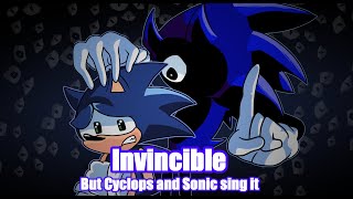 "INVULNERABLE" - Invincible but Cyclops and Sonic sing it -- FNF Covers