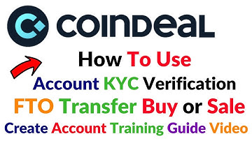 CoinDeal Exchange Create Account Kyc Verification FTO Trade Buy and Sale Deposit or Withdrawal Hindi