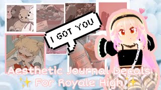 How To Make An Aesthetic Journal Royale High Herunterladen - aesthetic roblox anime decal id codes