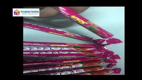 cut and double twist toffee wrapping machine