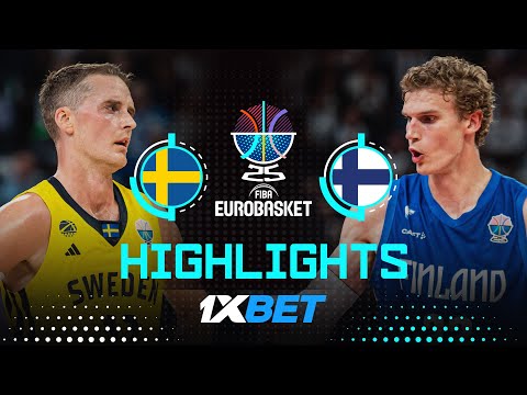 Sweden 🇸🇪 vs Finland 🇫🇮 | 1XBET Highlights | FIBA EuroBasket 2025