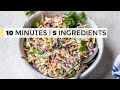 CREAMY COLESLAW RECIPE | with easy, healthy dressing!