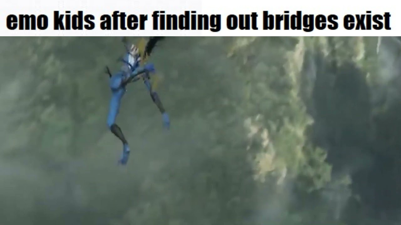 Avatar falling blue guy meme