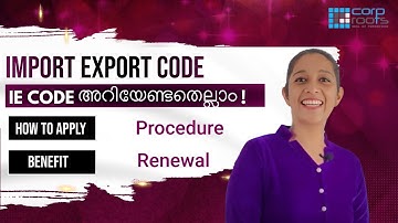 Import export code registration | How to apply iec code