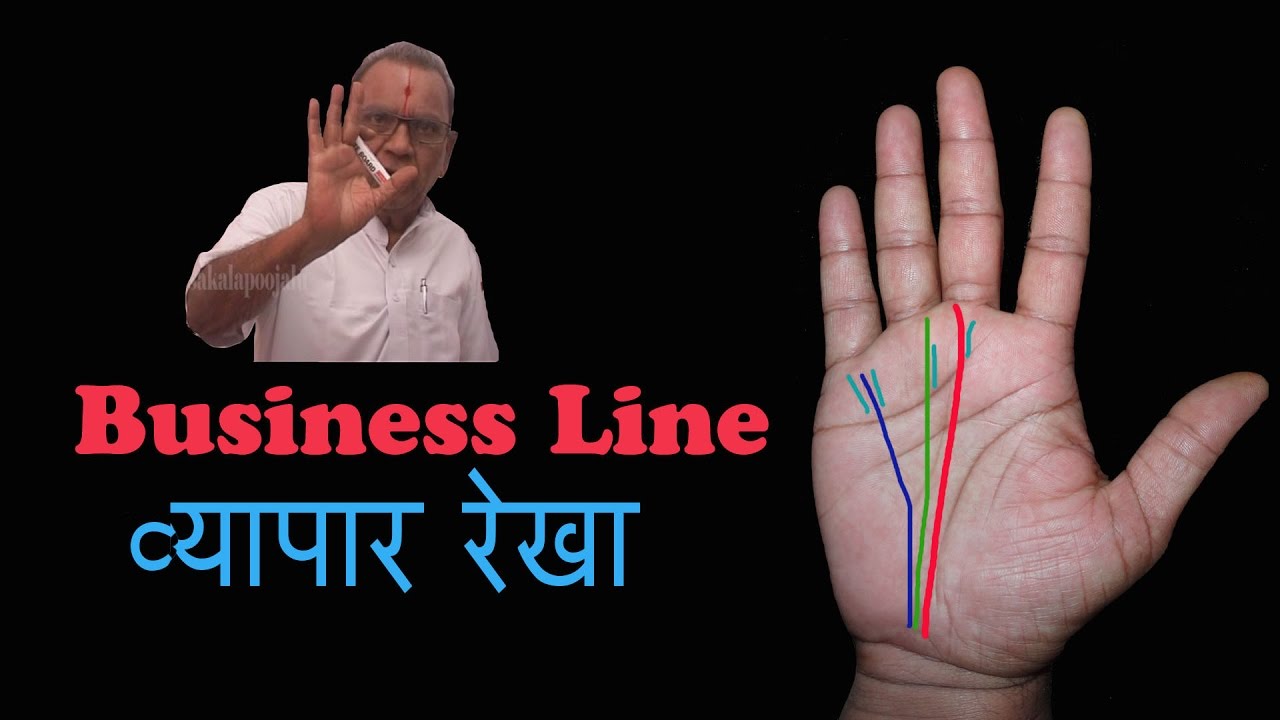 हस्त रेखा | business line palmistry | Palmistry reading ...
