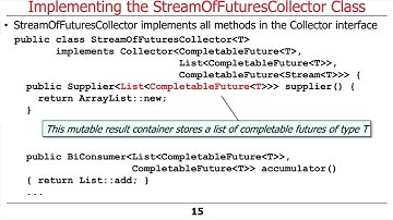 The Java CompletableFuture ImageStreamGang Case Study: StreamOfFuturesCollector