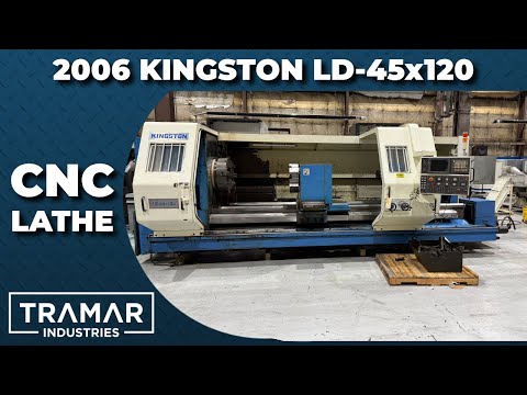 Video 2006 Kingston LD-45 x 120 CNC Flat Bed Lathe For Sale - youtube