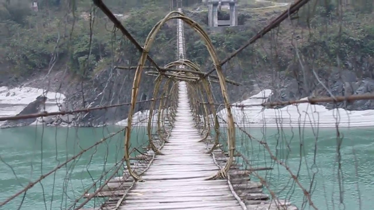 Hanging Bridge Arunachal Pradesh Siang River 2 YouTube