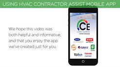 CE HVAC Tech Assist Mobile App