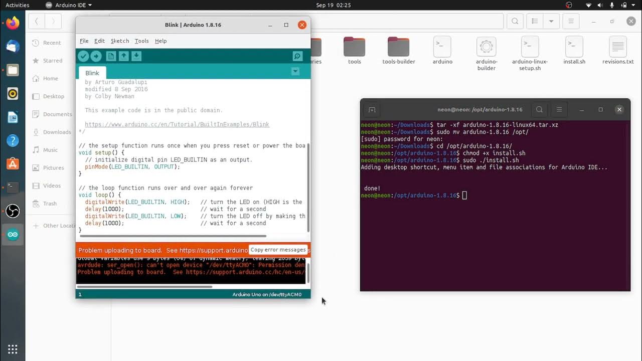 How To Fix Serial Port Permission Denied Ubuntu Arduino - YouTube