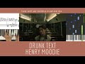 Drunk Text - Henry Moodie | Piano Cover with Sheet | Chord | Piano Tutorial
