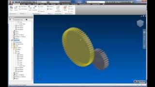 Assembling Gears in Autodesk Inventor Professional 2014
