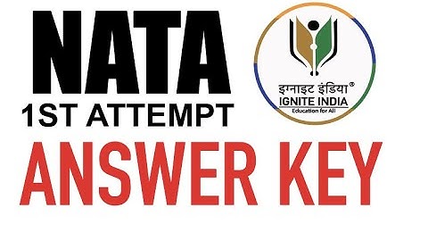 NATA 1st Attempt Answer KEY 2021| NATA 2021 Phase - I Answer KEY | IGNITE INDIA EDUCATION