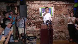 Aaron Regunberg speaks after primary loss