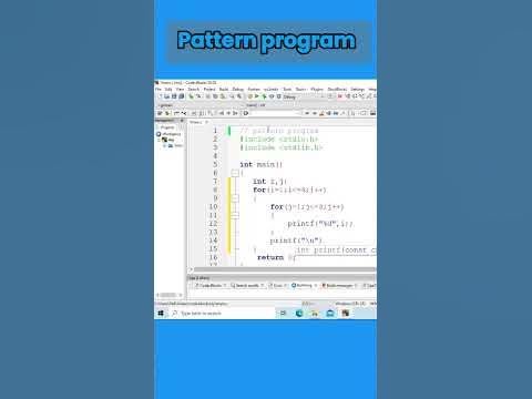 pattern program in C language | pattern program #program #programming # ...