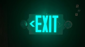 Testing exit signs and emergency lights at home #1
