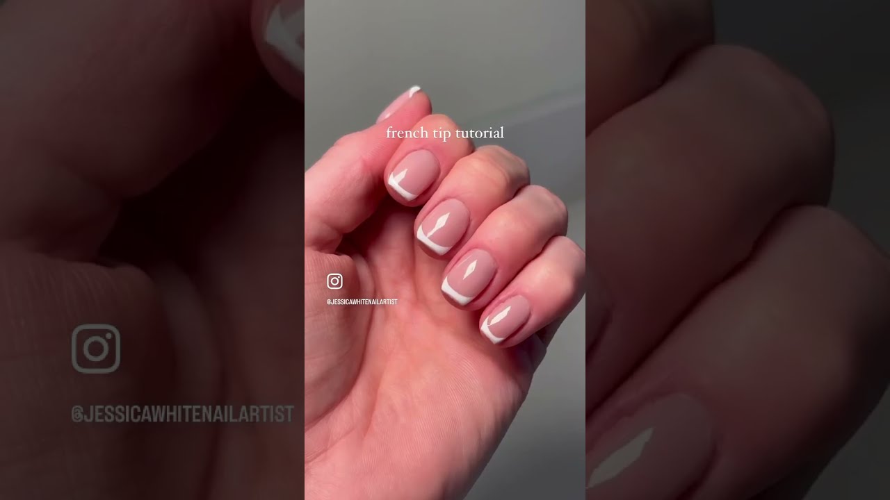 French Tip Tutorial Easy At Home Trending Nails Nailtutorial Frenchtip Frenchtiptutorial Howto