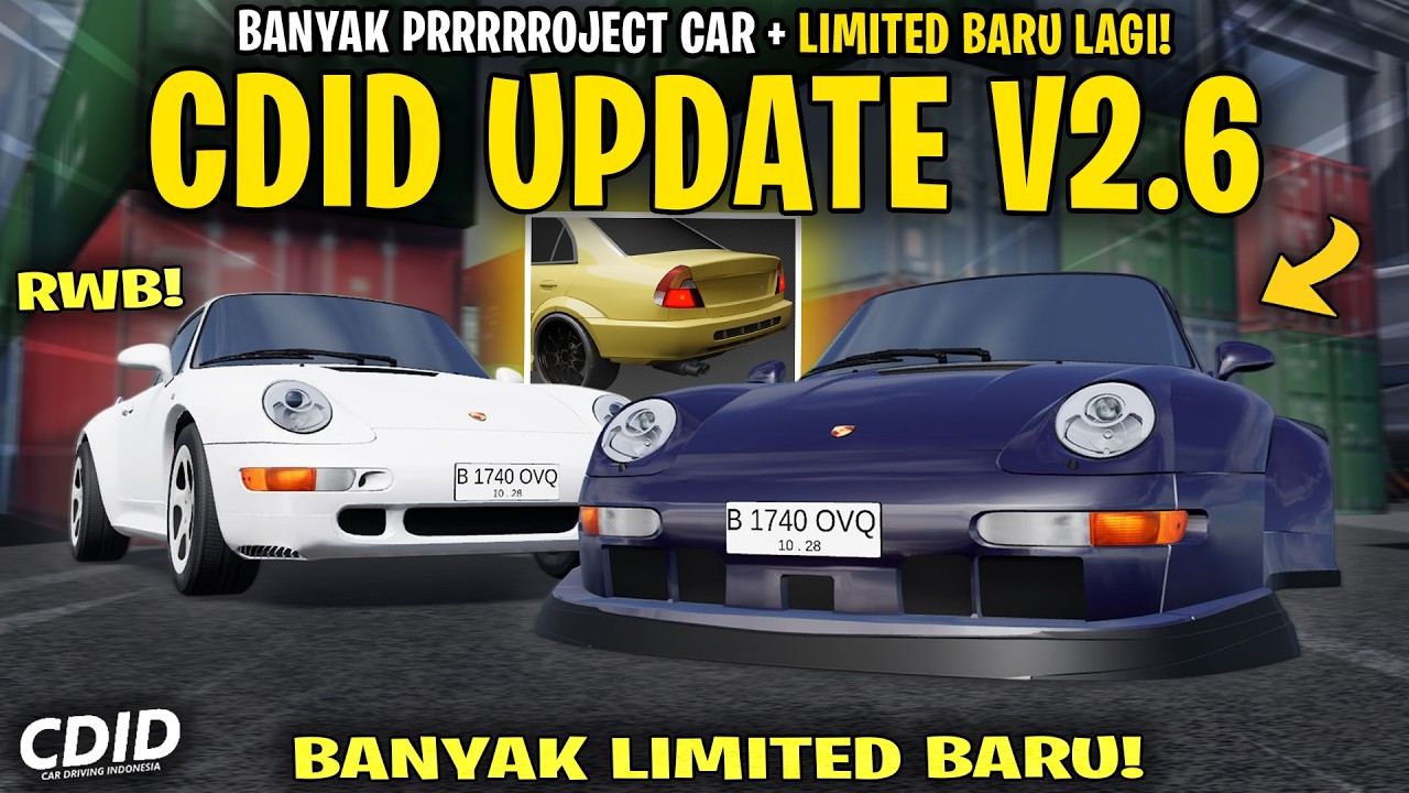 INFO MOBIL PORSCHE RWB BARU CDID UPDATE V2.6 ! BANYAK LIMITED TUNED - CDID V2.6 Roblox