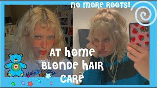 How I keep up with my bleach blonde hair! ♡ Blonde Hair Care