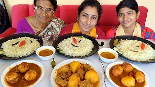 Huge Lunch!! 😋 Bengali Lunch Eating Challenge || Lunch Eating Competition with Maa @DipaPapiya